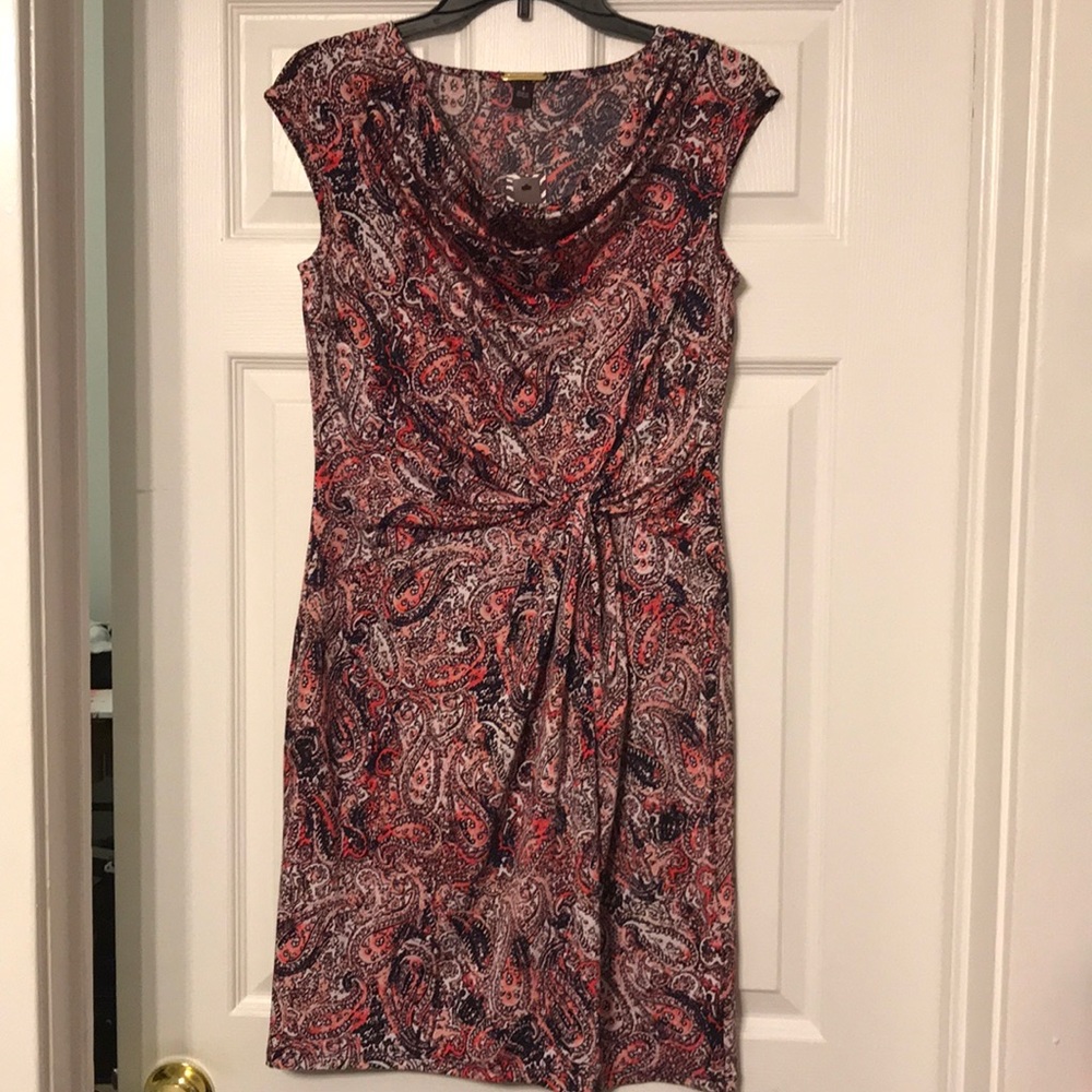 NWT Dana Buchman Pink Paisley Dress